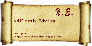 Németh Edvina névjegykártya